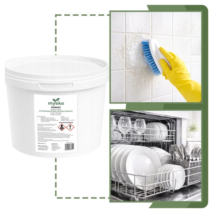 BORAKS BORAX CZYSTY CZTEROBORAN SODU 10-WODNY PRANIE CZYSZCZENIE 5kg