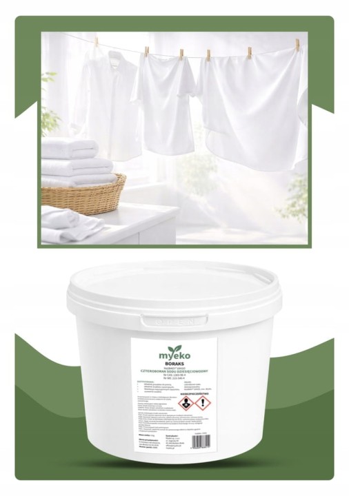 BORAKS BORAX CZYSTY CZTEROBORAN SODU 10-WODNY PRANIE CZYSZCZENIE 5kg