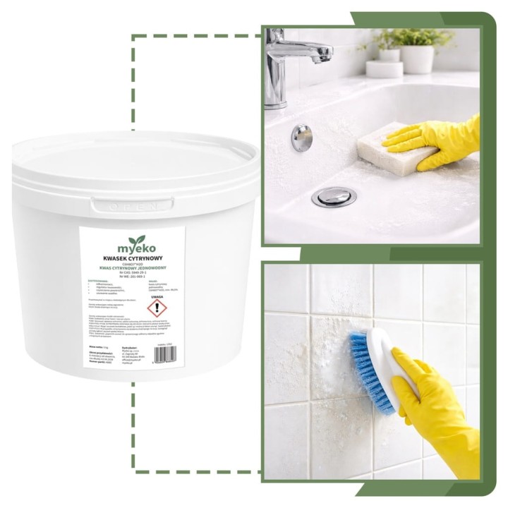 KWASEK CYTRYNOWY ODKAMIENIACZ DO KUCHNI ŁAZIENKI AGD CZYSTY NATURALNY 5kg