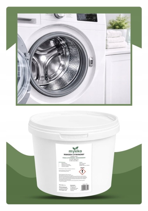 KWASEK CYTRYNOWY ODKAMIENIACZ DO KUCHNI ŁAZIENKI AGD CZYSTY NATURALNY 5kg