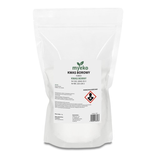 Kwas borowy 1 kg myeko – kwas borny H3BO3