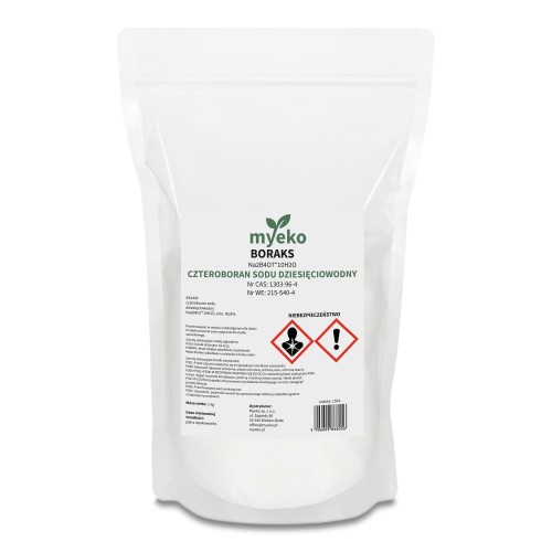 Boraks 1 kg myeko – czteroboran sodu dziesięciowodny