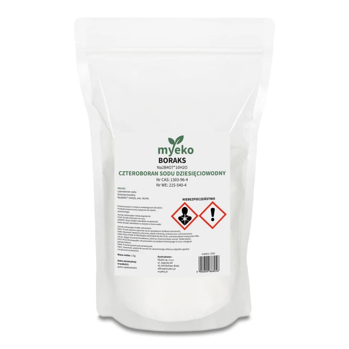 Boraks 1 kg myeko – czteroboran sodu dziesięciowodny
