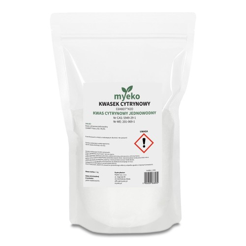 Kwasek cytrynowy 1 kg myeko – kwas cytrynowy jednowodny