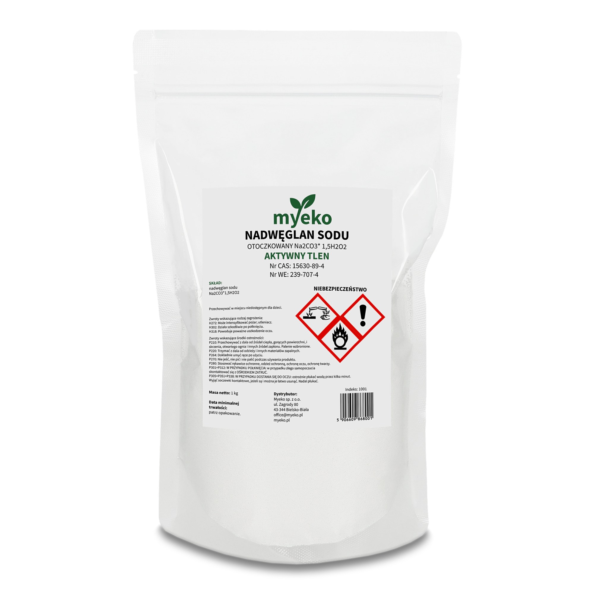 Nadwęglan sodu 1 kg myeko – aktywny tlen, otoczkowany