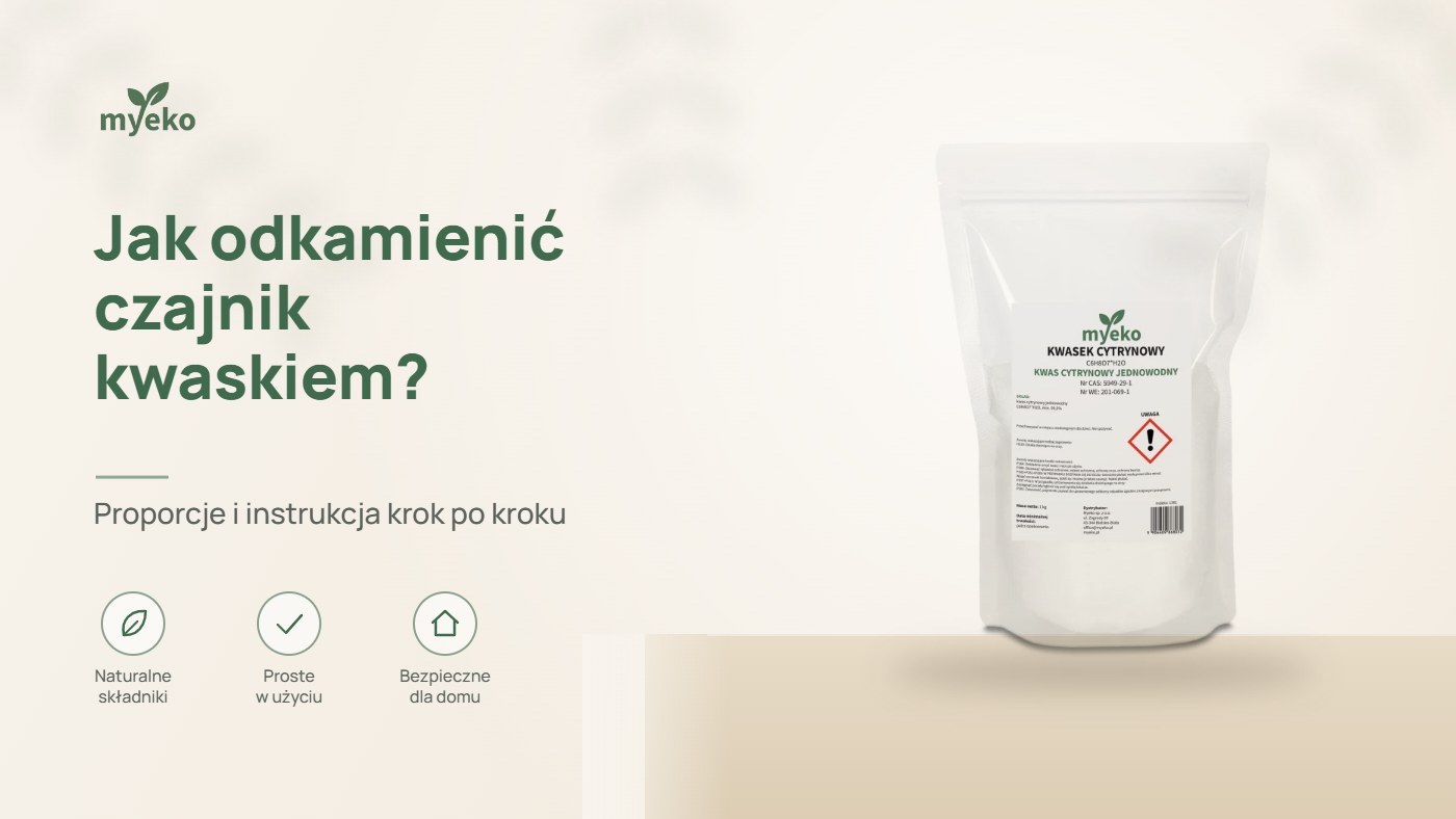Jak odkamienić czajnik kwaskiem cytrynowym? Proporcje i instrukcja krok po kroku